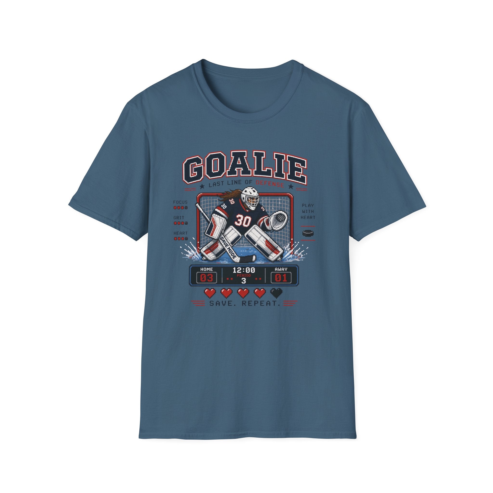 8-bit Girl Goalie T-shirt