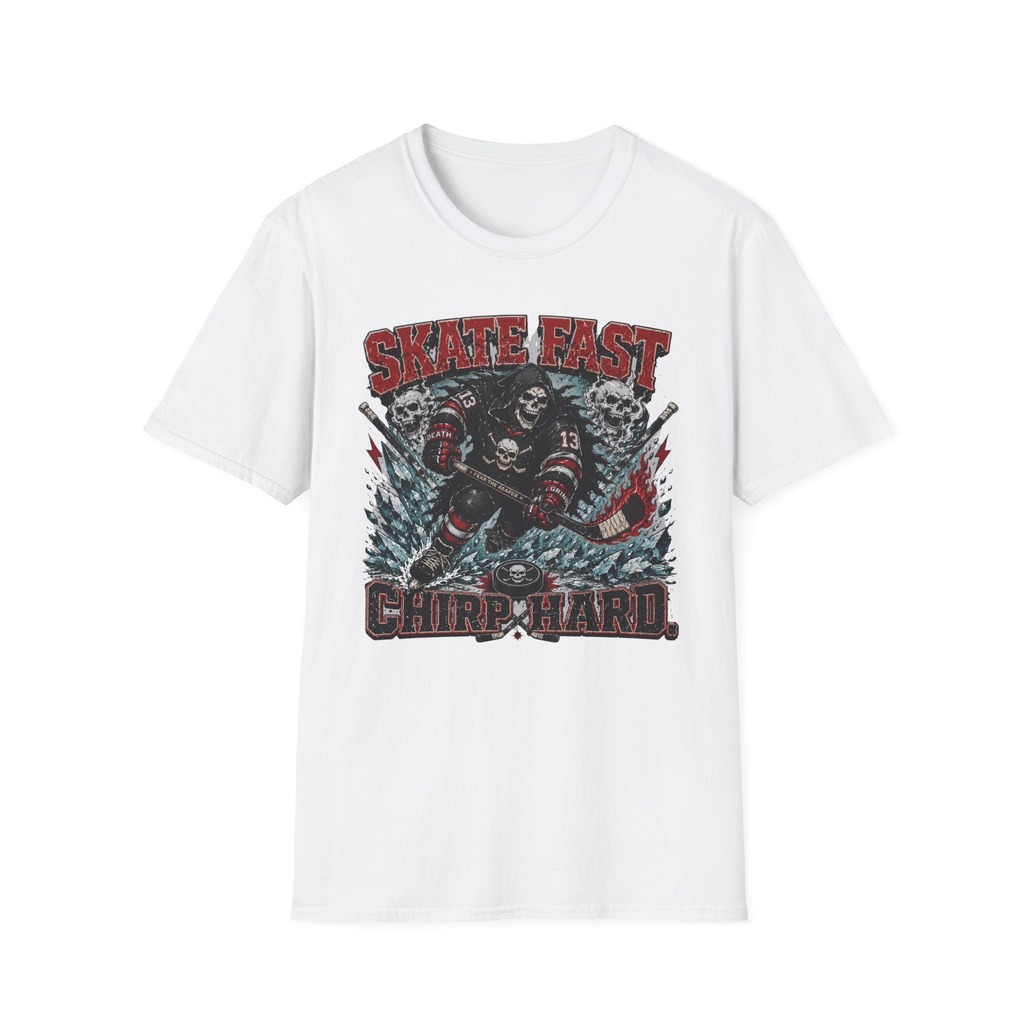 Skate Hard Chirp Hard Skelton T-Shirt