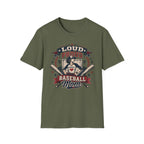 "Loud Proud Baseball Mom" w/Bats T-shirt