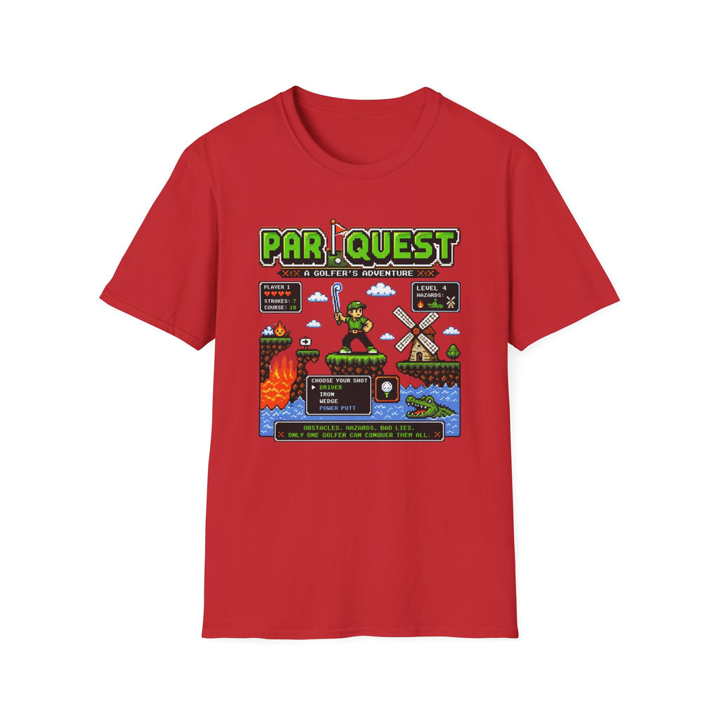8-bit Par Quest Golfer T-shirt