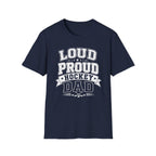 "Loud Proud Hockey Dad" T-shirt - Black & White