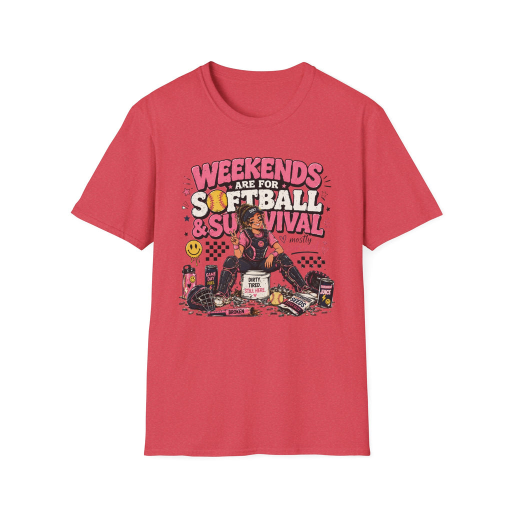 Weekends Are for Softball & Survival T-shirt