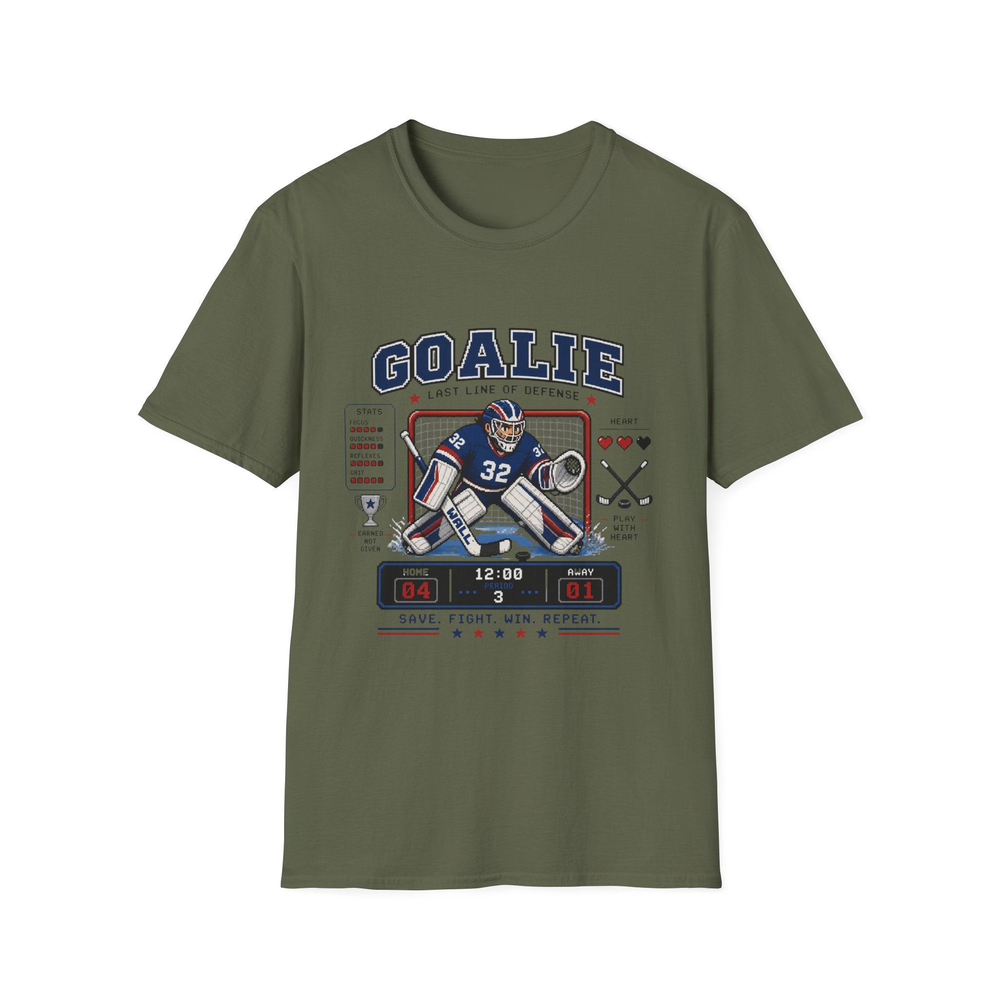 8-bit Boy Goalie T-shirt