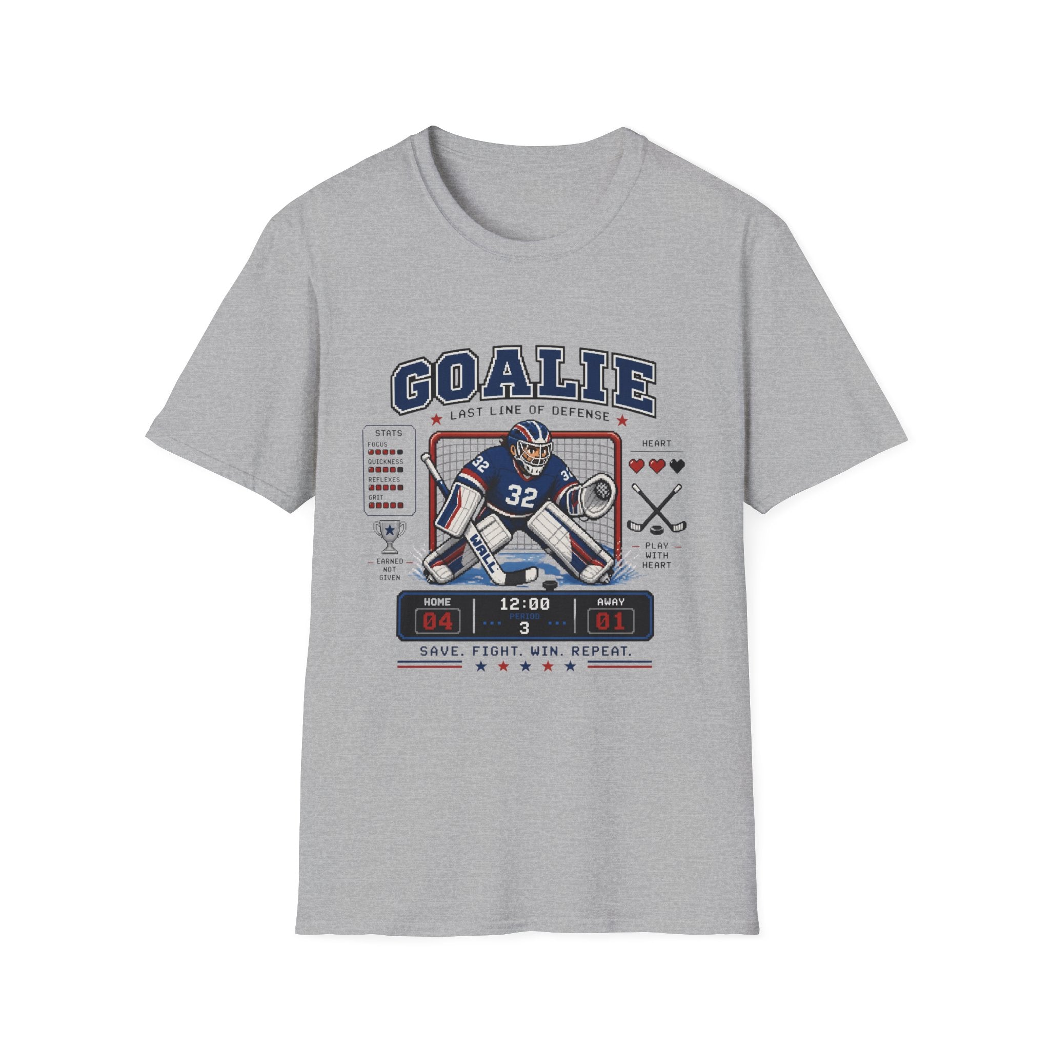 8-bit Boy Goalie T-shirt