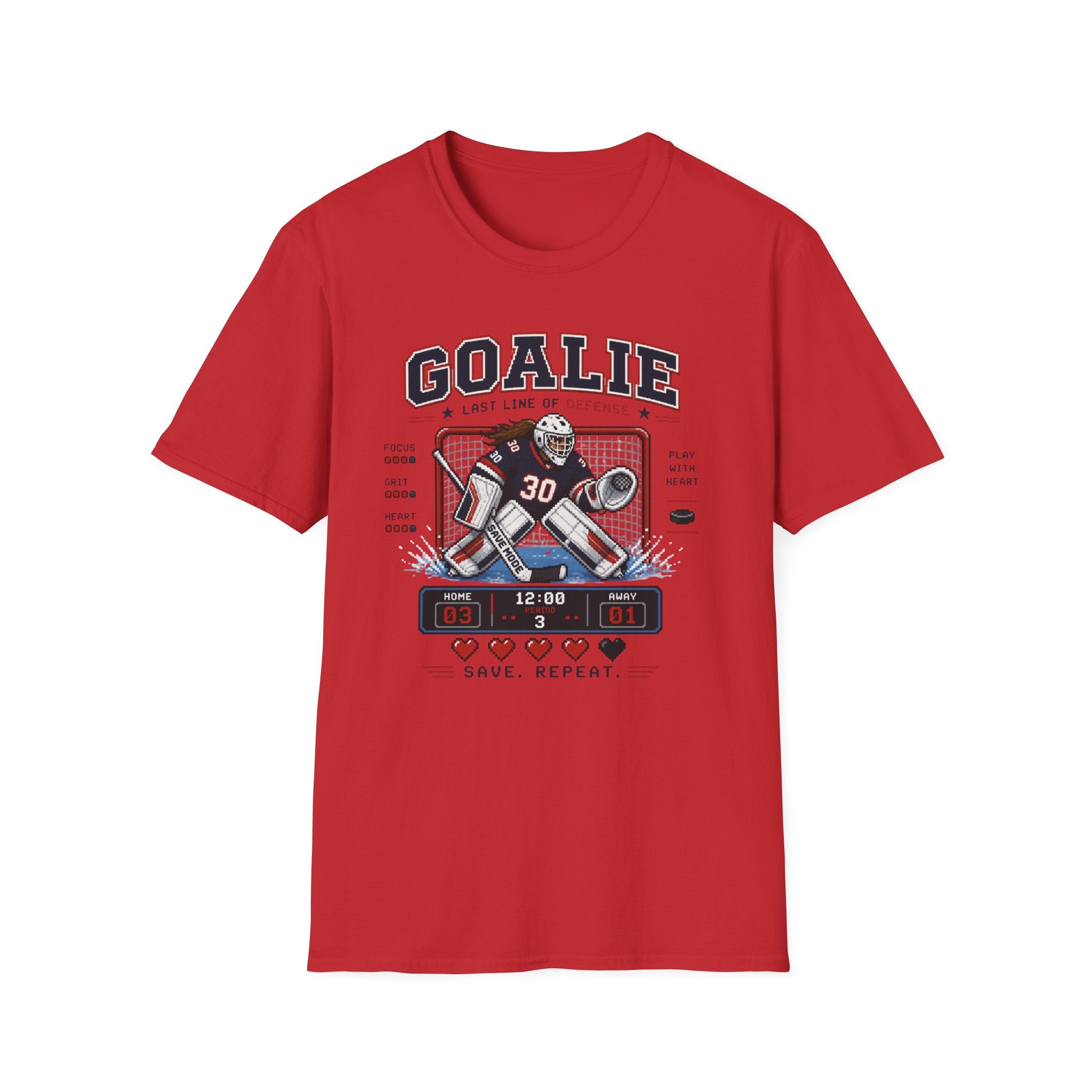 8-bit Girl Goalie T-shirt