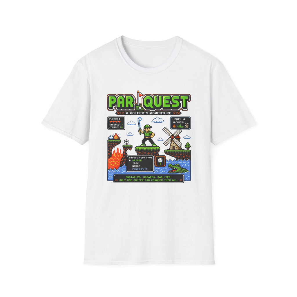 8-bit Par Quest Golfer T-shirt