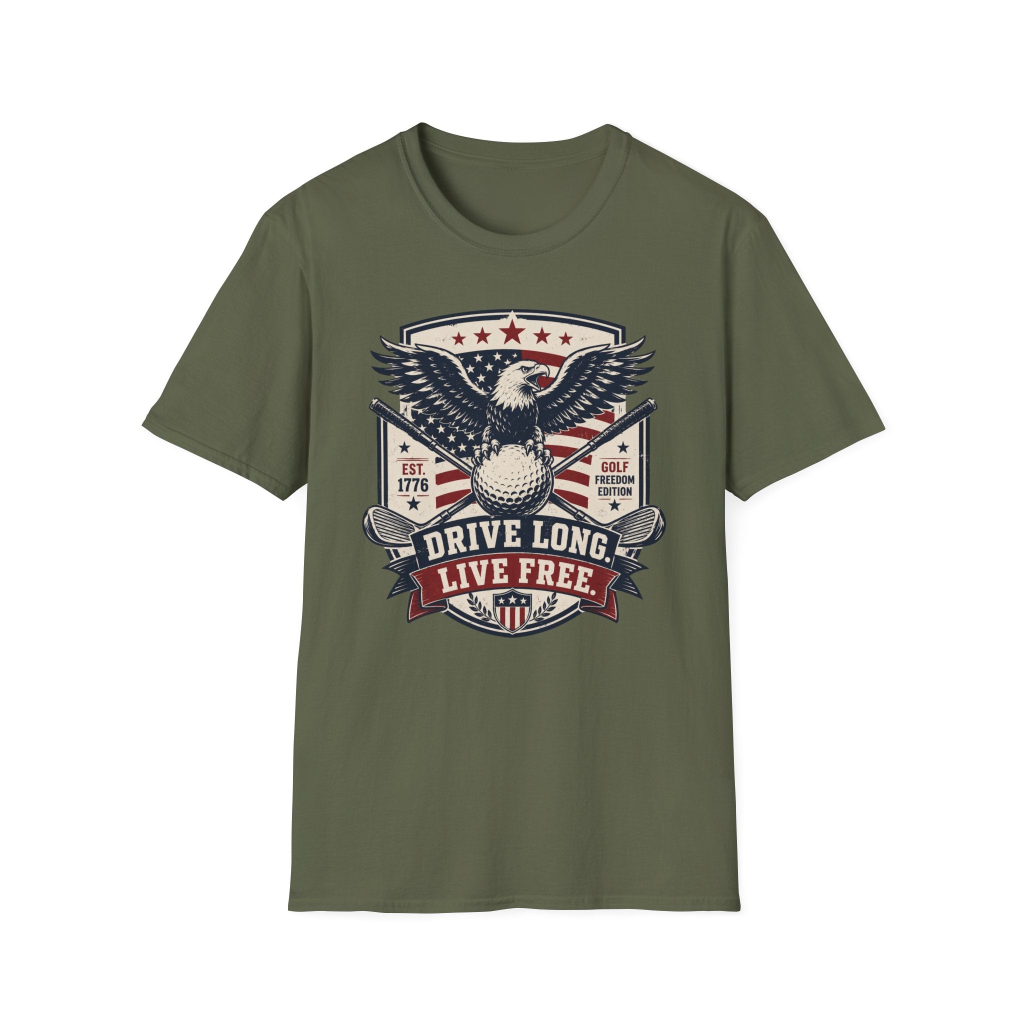 Drive Long Live Free Golf T-Shirt