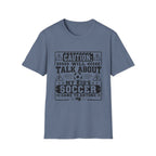 Caution I Will Talk About My Kid's Soccer Game To Anyone T-Shirt - Girl