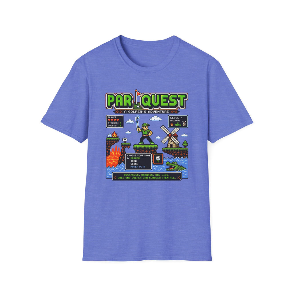 8-bit Par Quest Golfer T-shirt