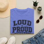 Load Proud Football Mom B&W T-shirt