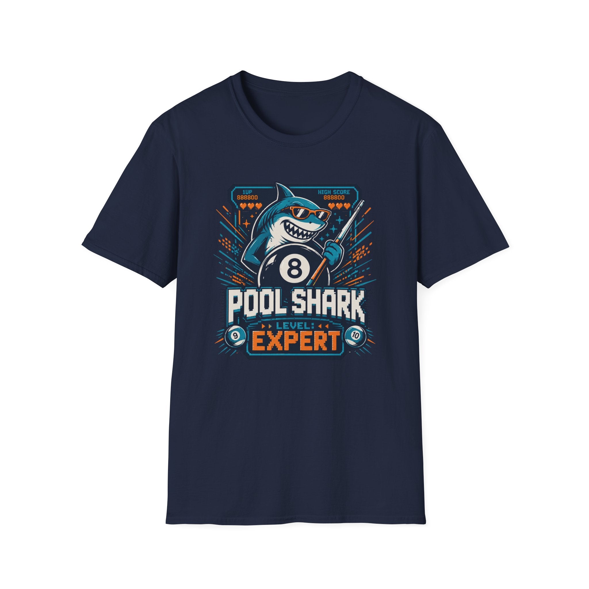 Pool Shark Expert 8-Bit Arcade T-Shirt