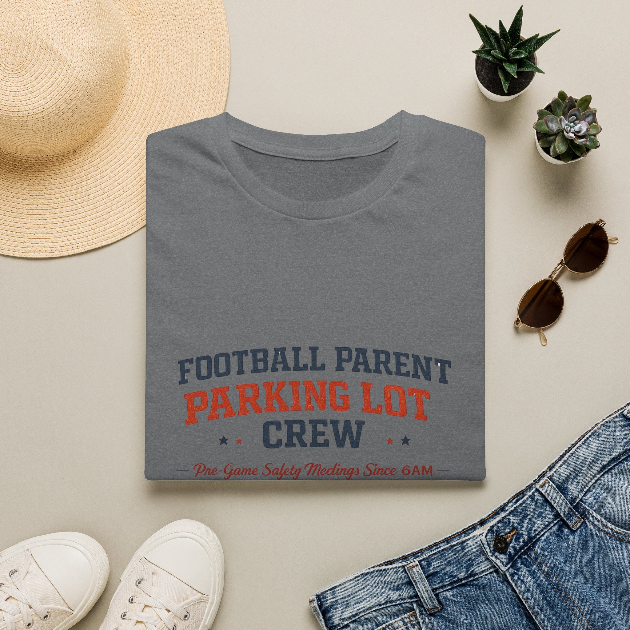 Football Parent Parking Lot Crew T-shirt
