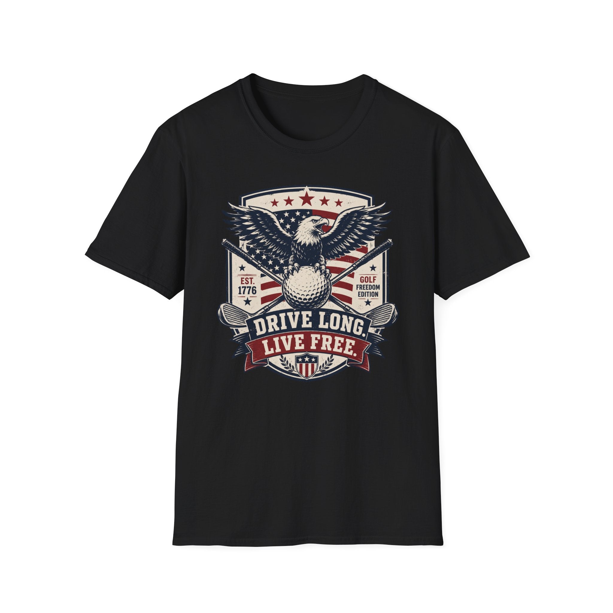 Drive Long Live Free Golf T-Shirt