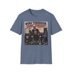 Work Tomorrow Game Tonight Hockey T-shirt - Male