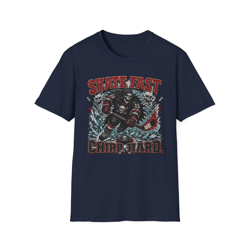 Skate Hard Chirp Hard Skelton T-Shirt