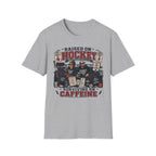 "Raised On Hockey Surviving On Coffee" T-shirt