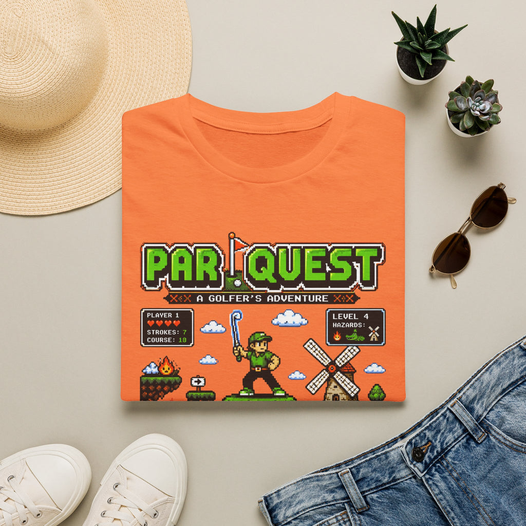 8-bit Par Quest Golfer T-shirt