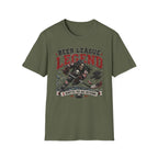 Beer League Two Minutes for Bad Decisions Hockey Skelton T-shirt