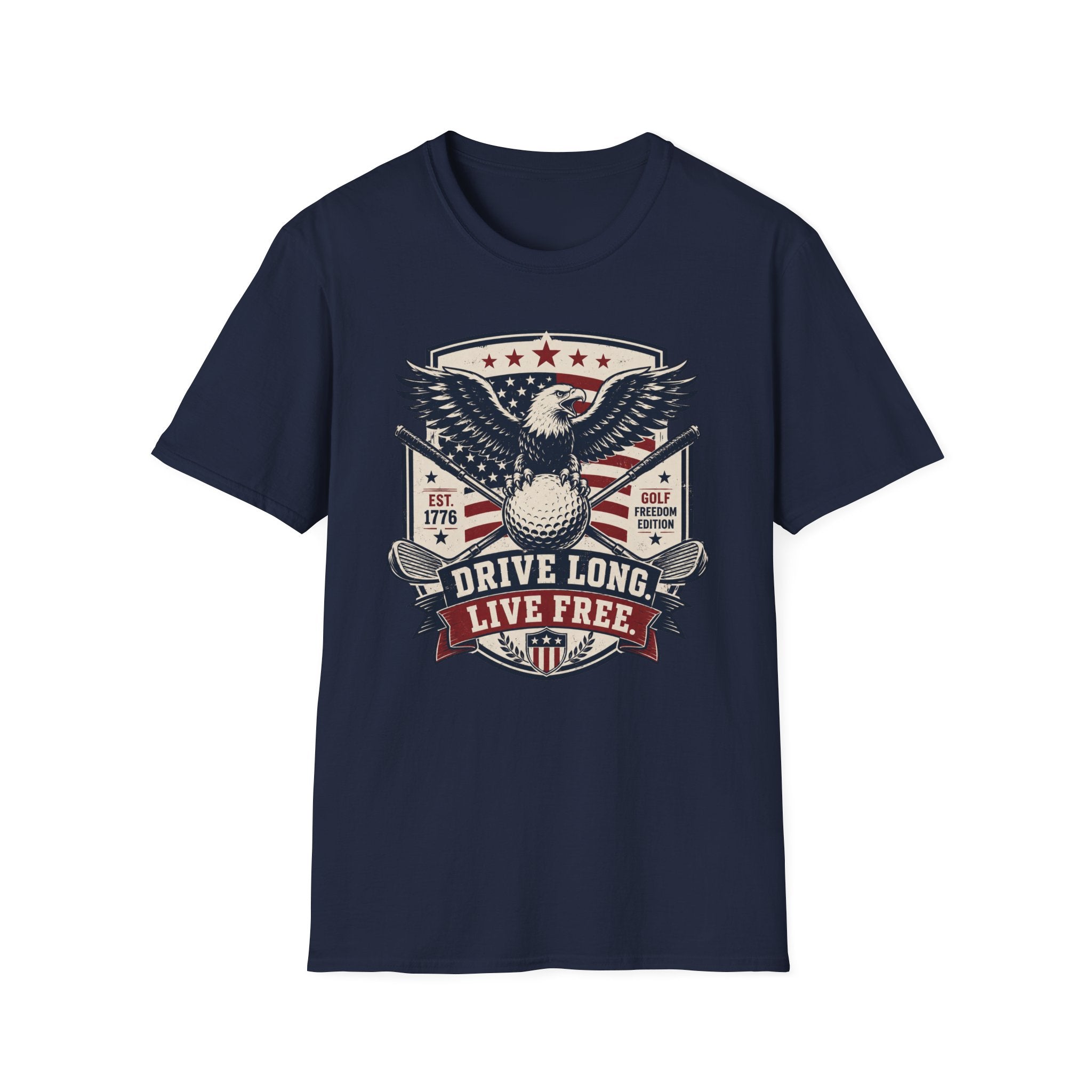 Drive Long Live Free Golf T-Shirt