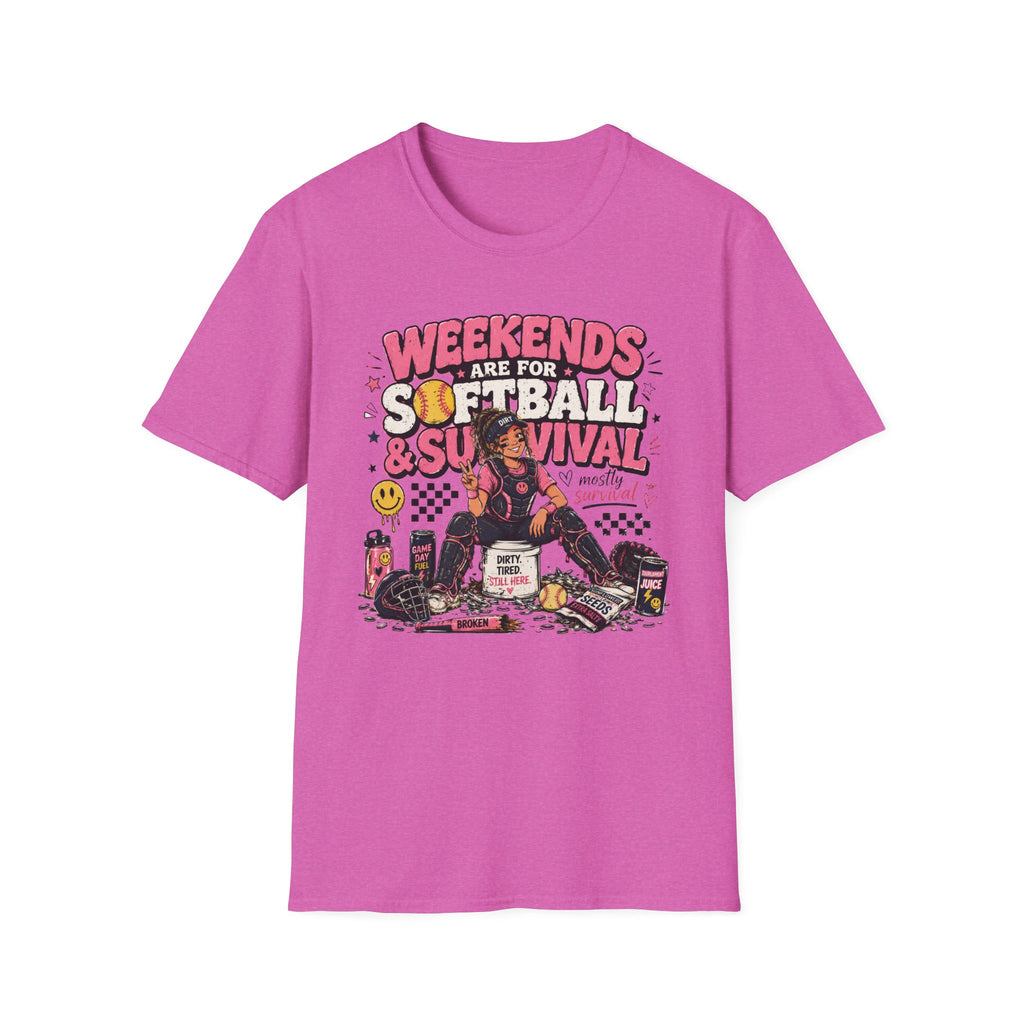 Weekends Are for Softball & Survival T-shirt