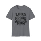 Load Proud Football Mom B&W T-shirt