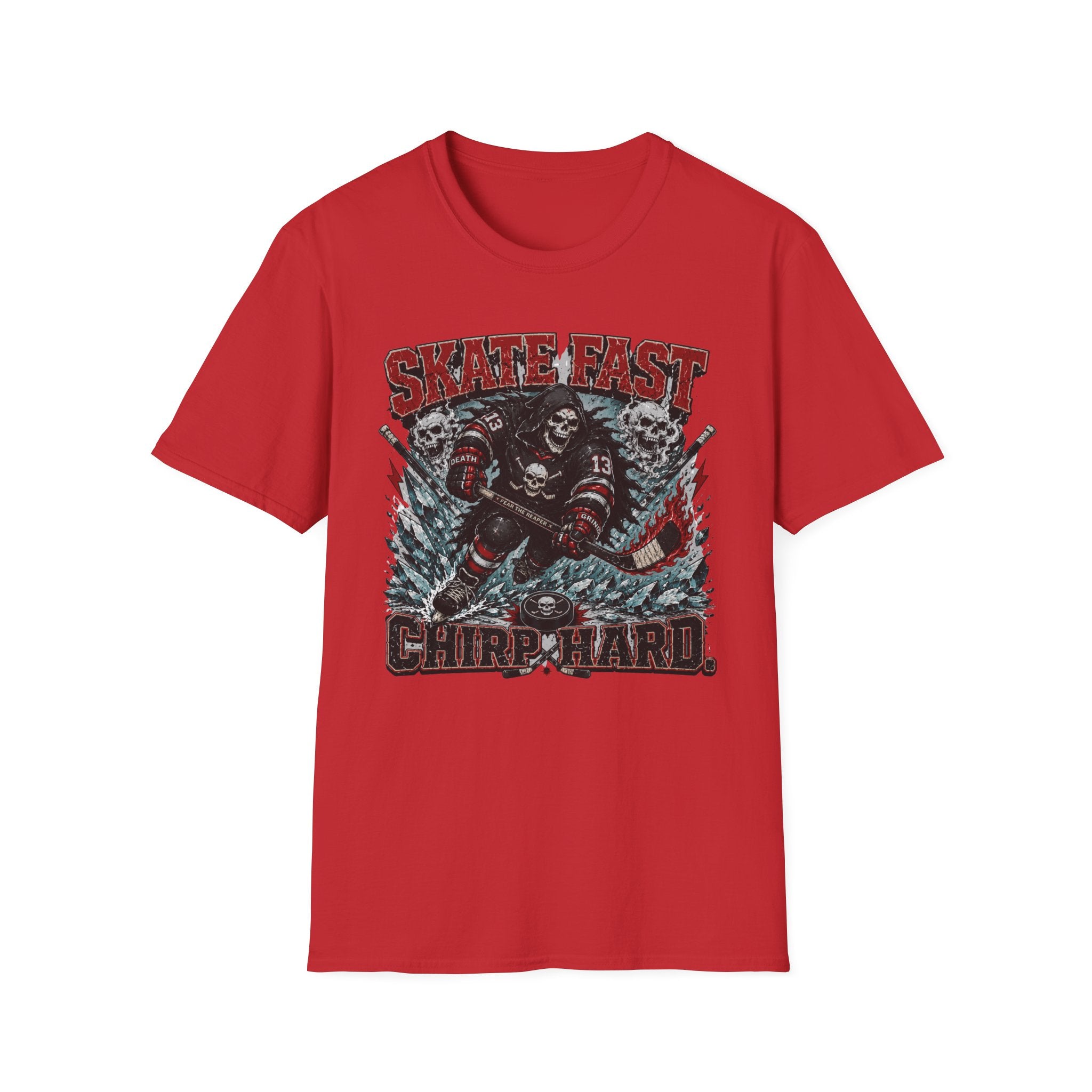 Skate Hard Chirp Hard Skelton T-Shirt