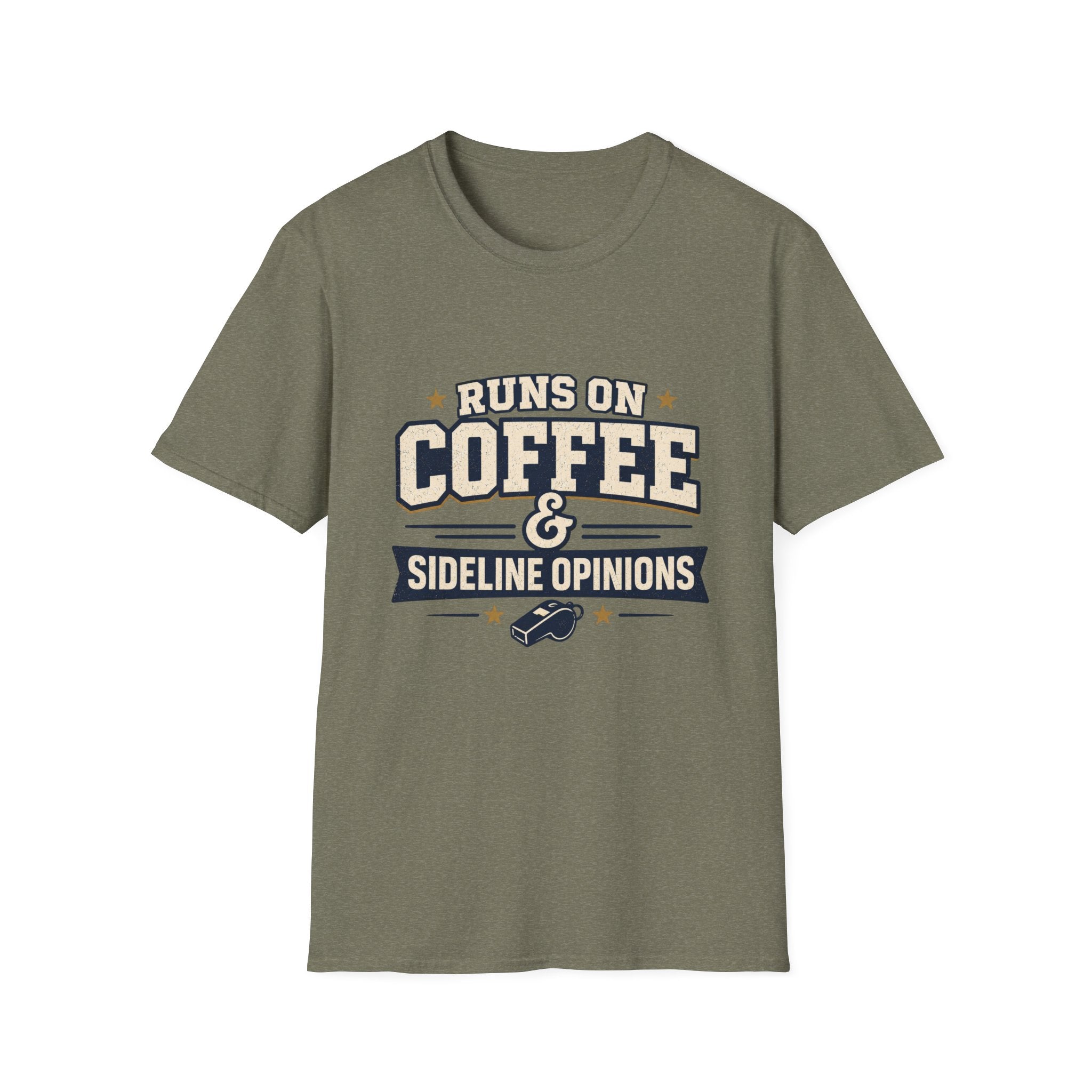 Runs On Coffee and Sideline Opinions T-shirt