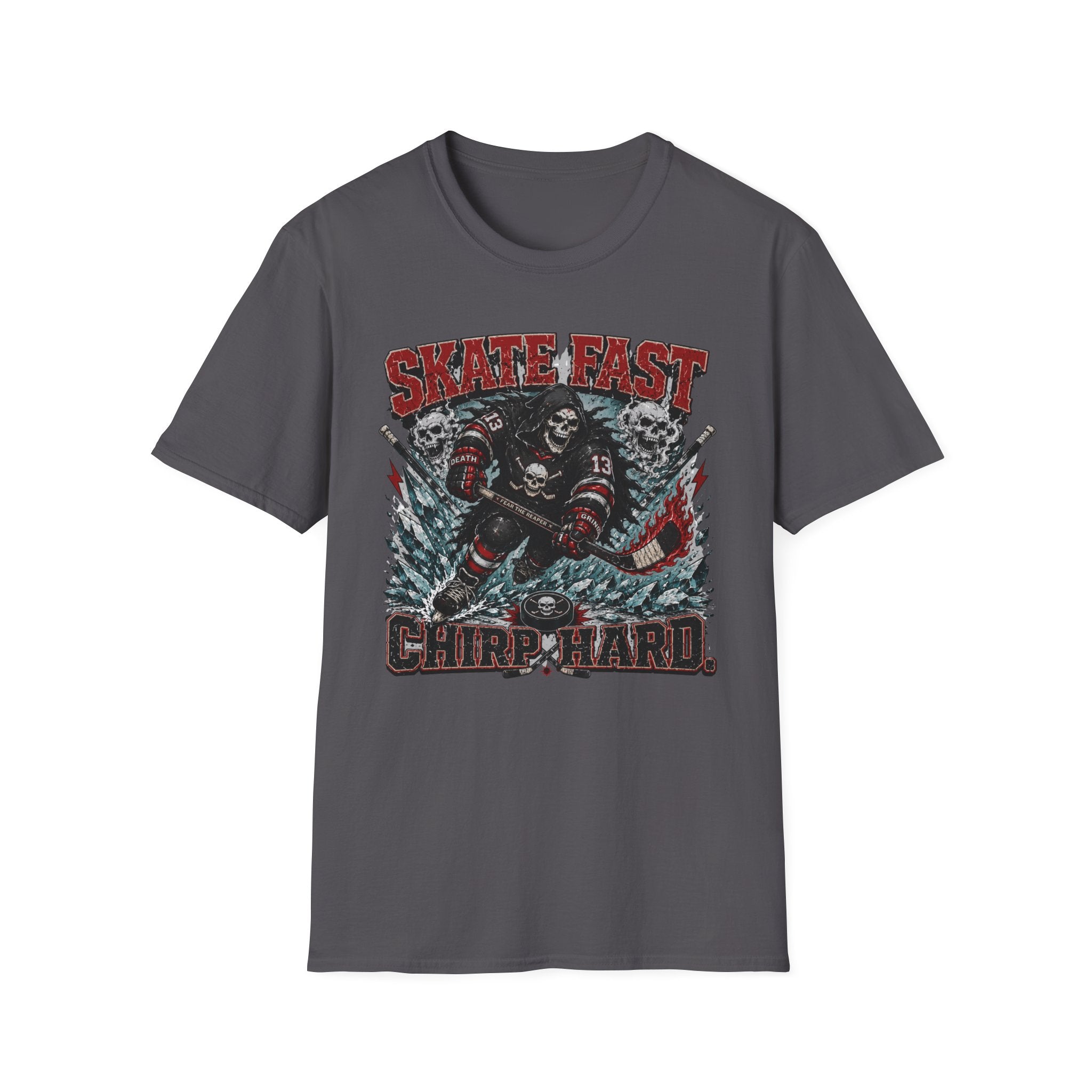 Skate Hard Chirp Hard Skelton T-Shirt