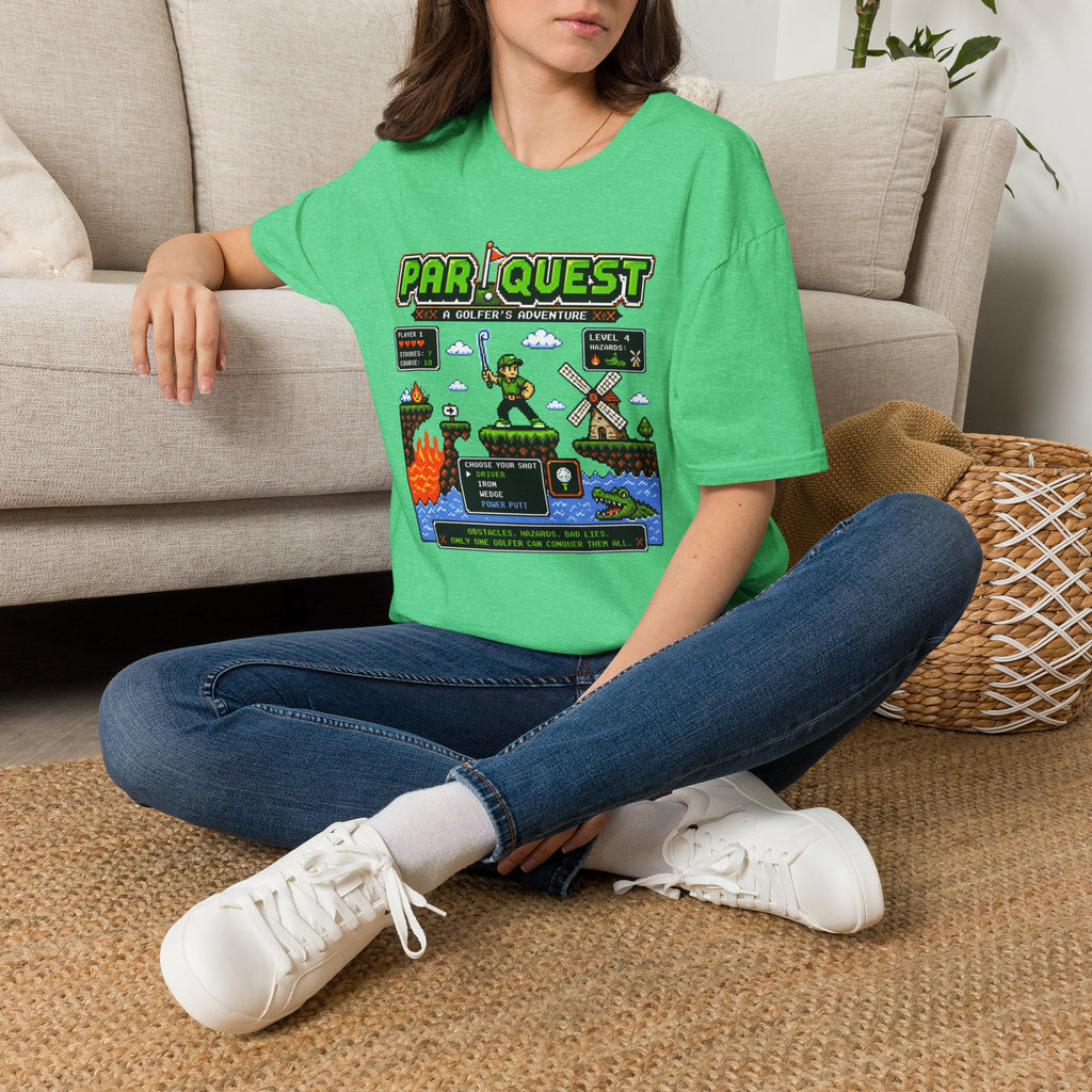 8-bit Par Quest Golfer T-shirt