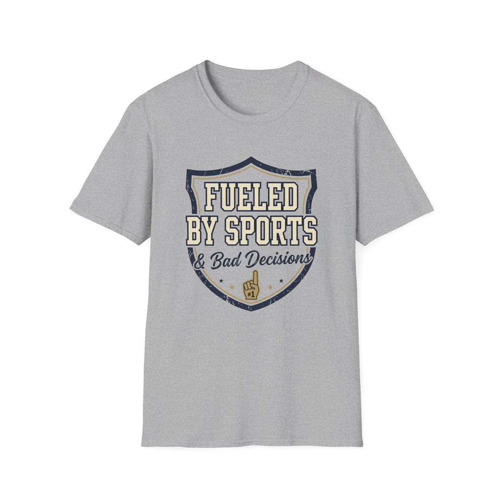 Fueled By Sports & Bad Decisions Shield T-Shirt