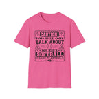 Caution Will Talk about My Kids Softball T-shirt