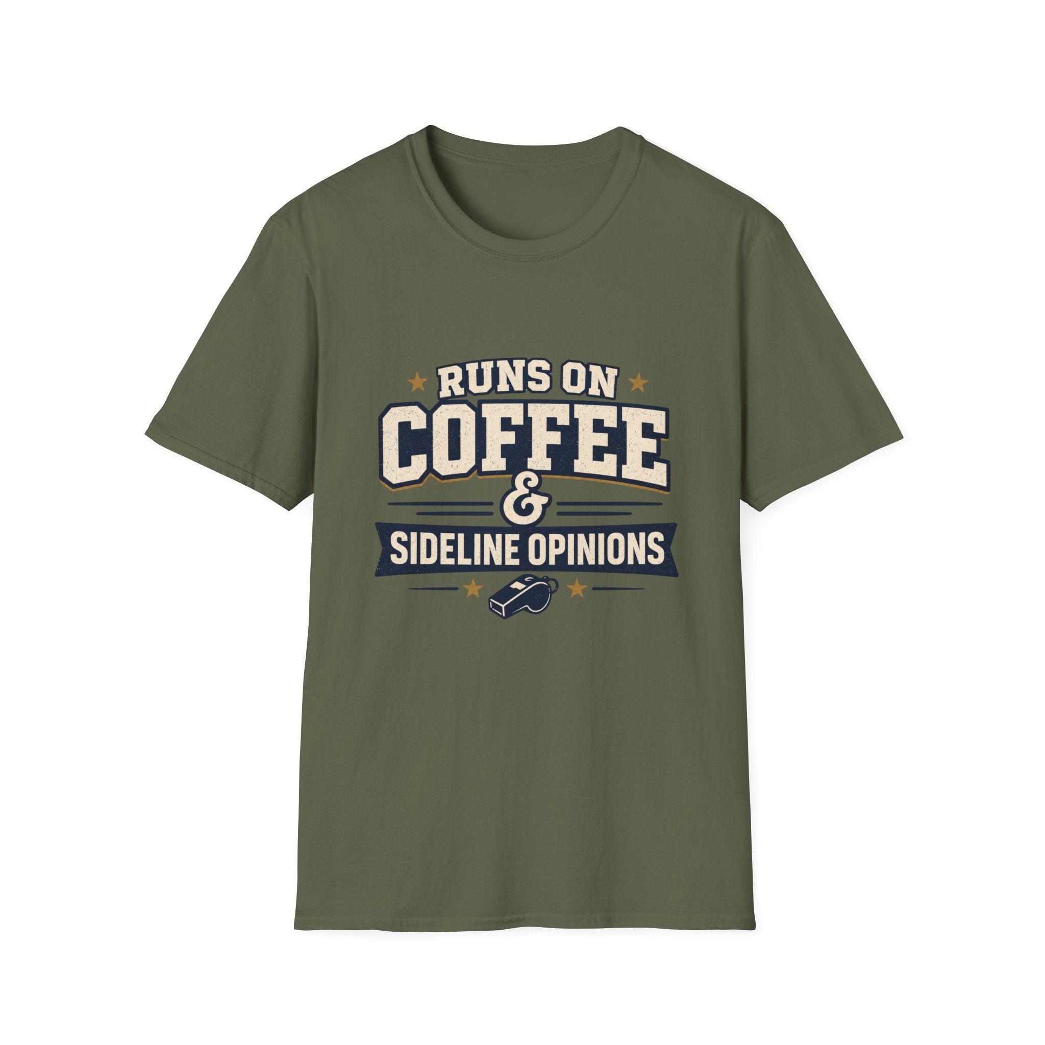 Runs On Coffee and Sideline Opinions T-shirt