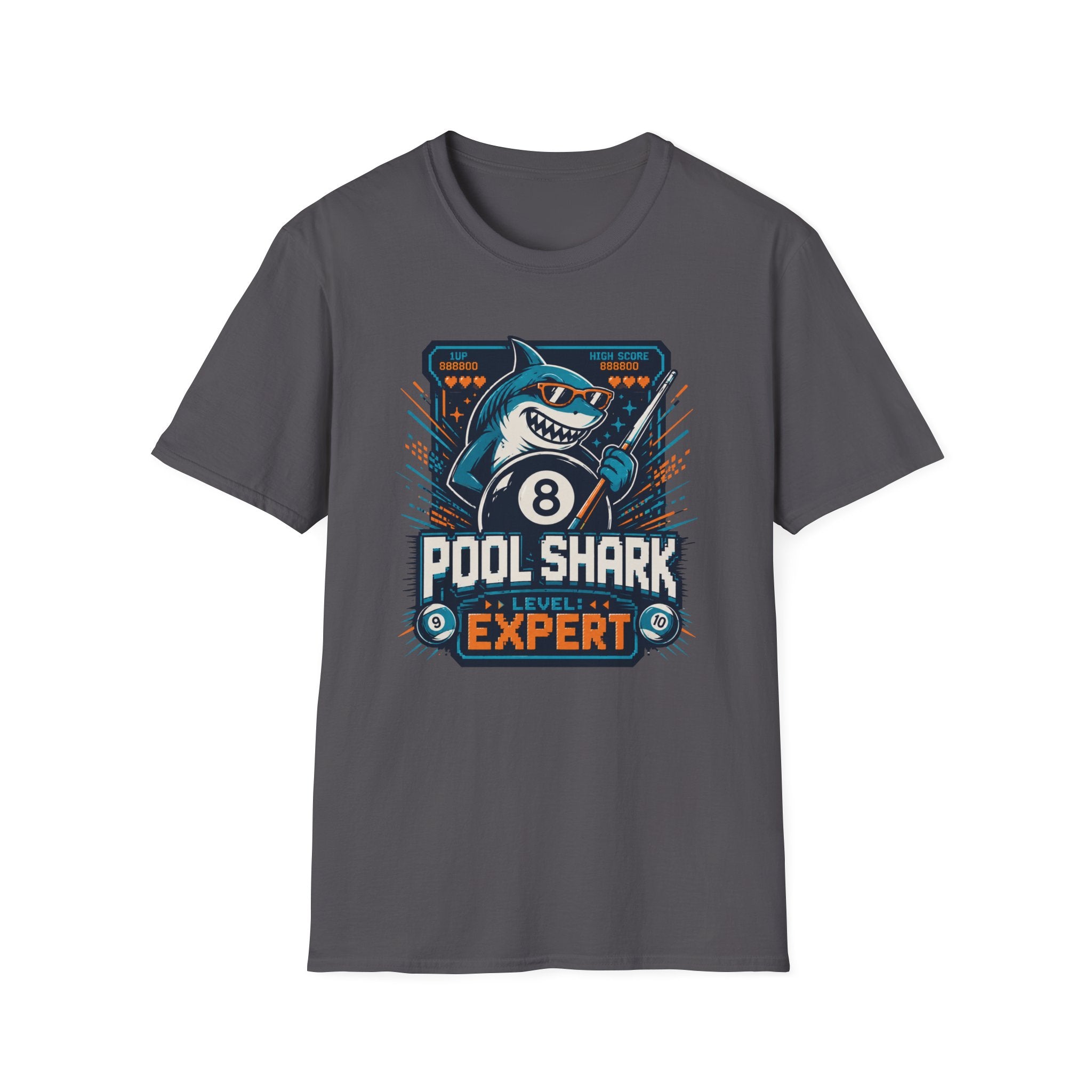 Pool Shark Expert 8-Bit Arcade T-Shirt