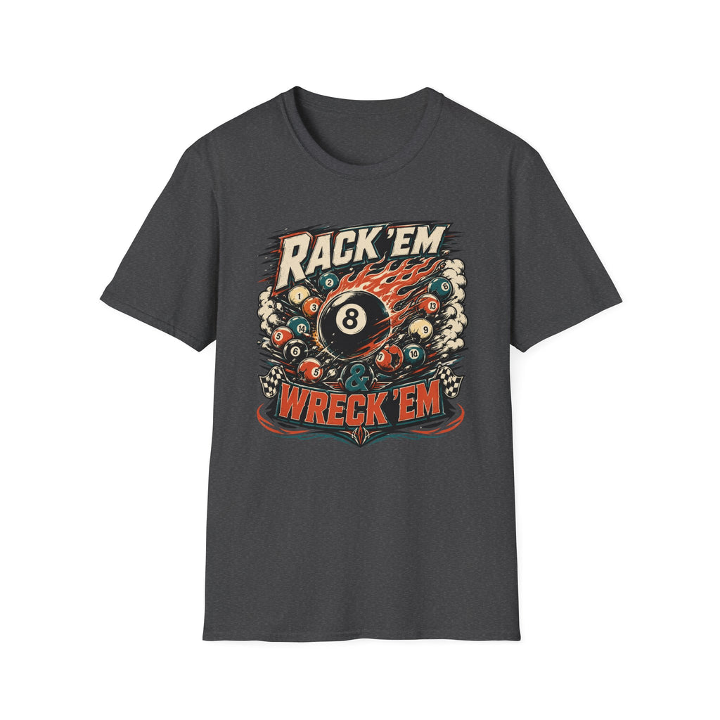Rack 'Em Wreck 'Em Retro 8-Ball T-Shirt
