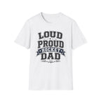 "Loud Proud Hockey Dad" T-shirt - Black & White