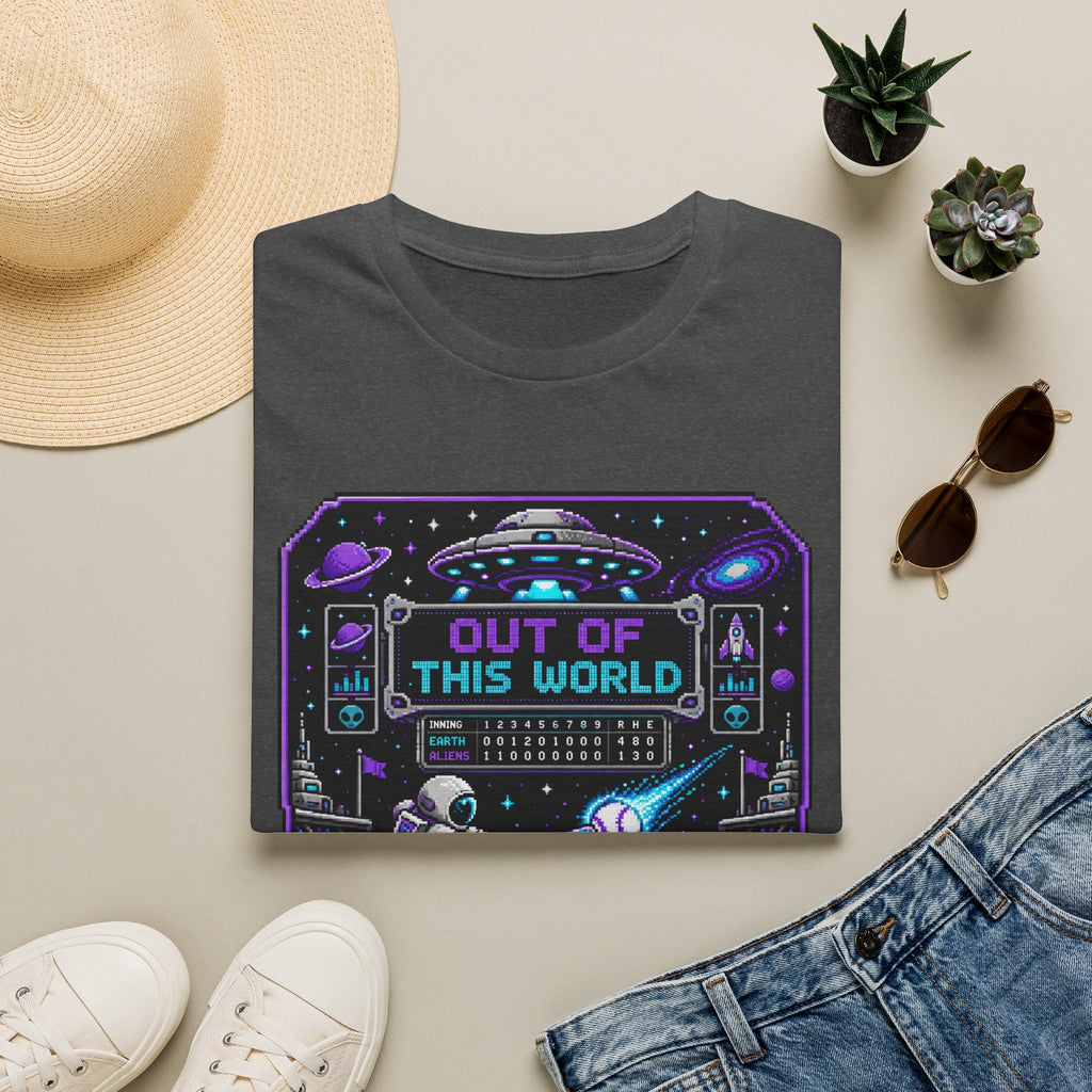 8-bit Out Of This World Baseball T-shirt