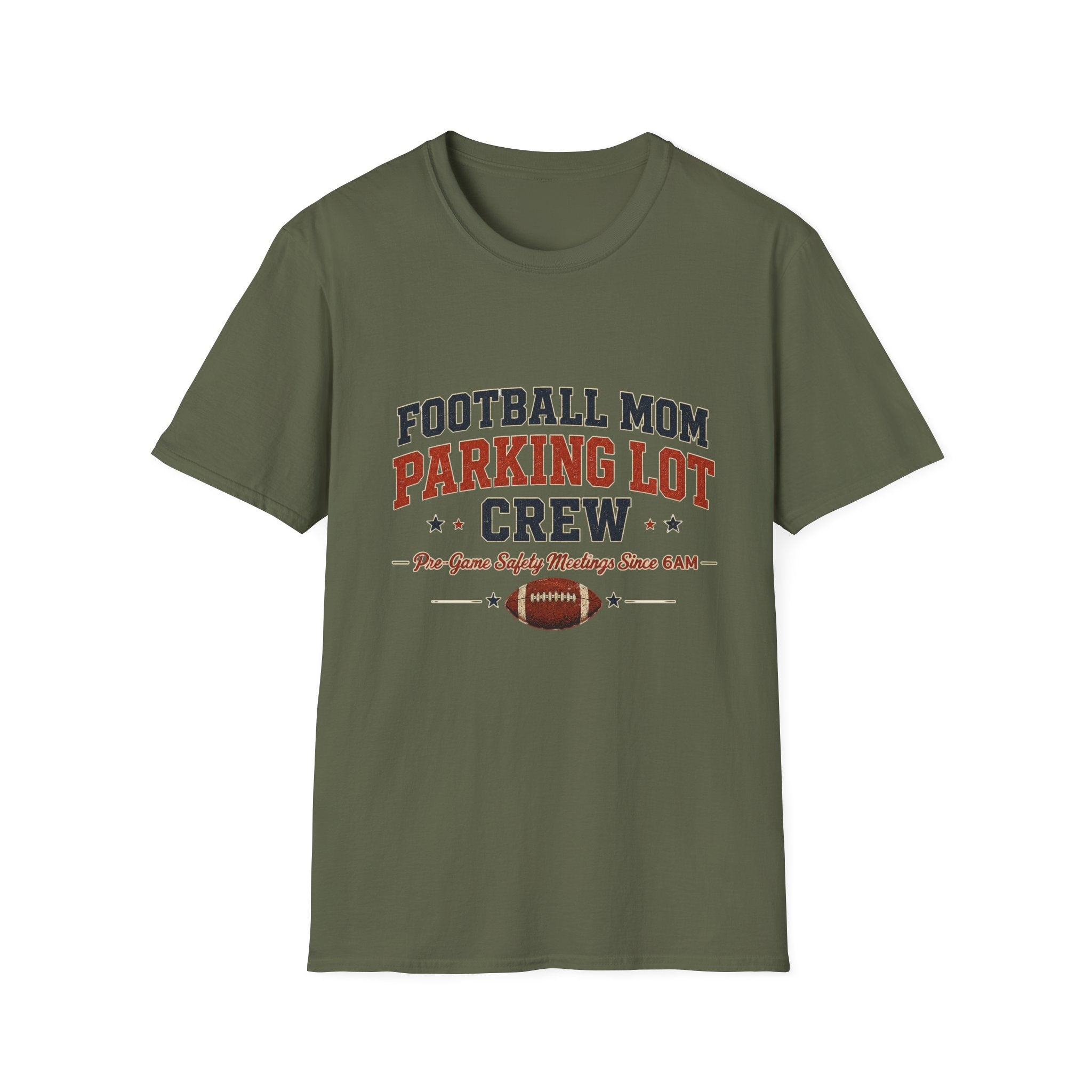 Football Mom Parking Lot Crew T-shirt