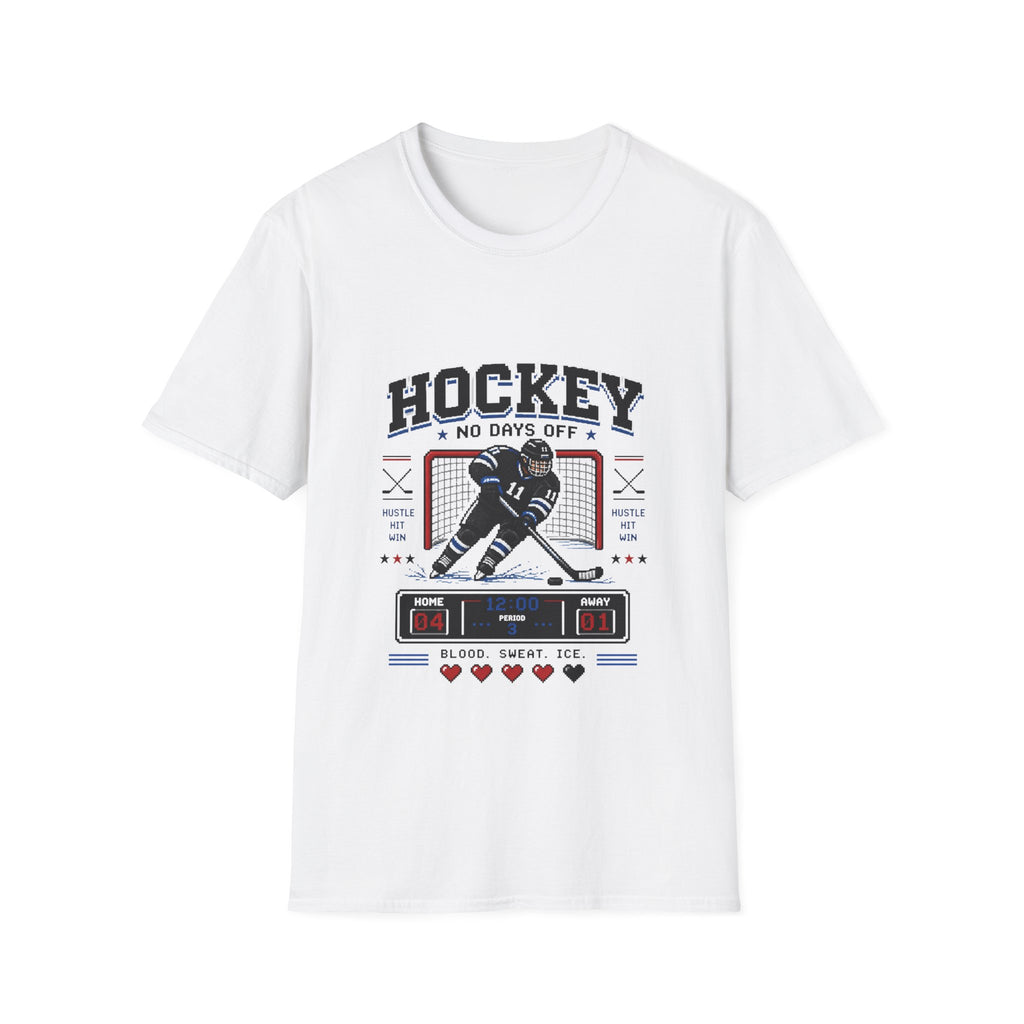 8-bit Boy Hockey Player T-Shirt