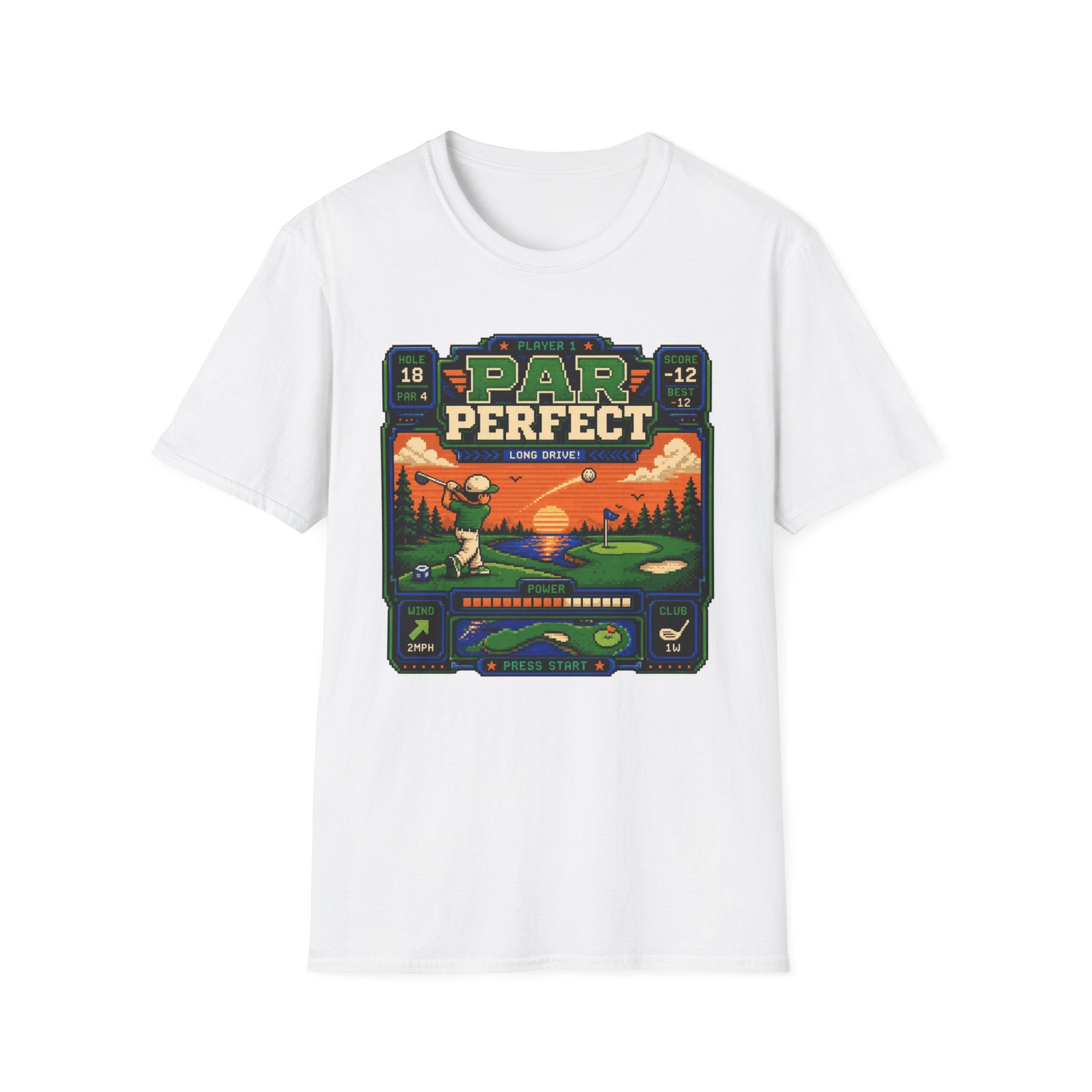 8-bit Par Perfect Golf  T-shirt
