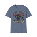 Beer League Two Minutes for Bad Decisions Hockey Skelton T-shirt
