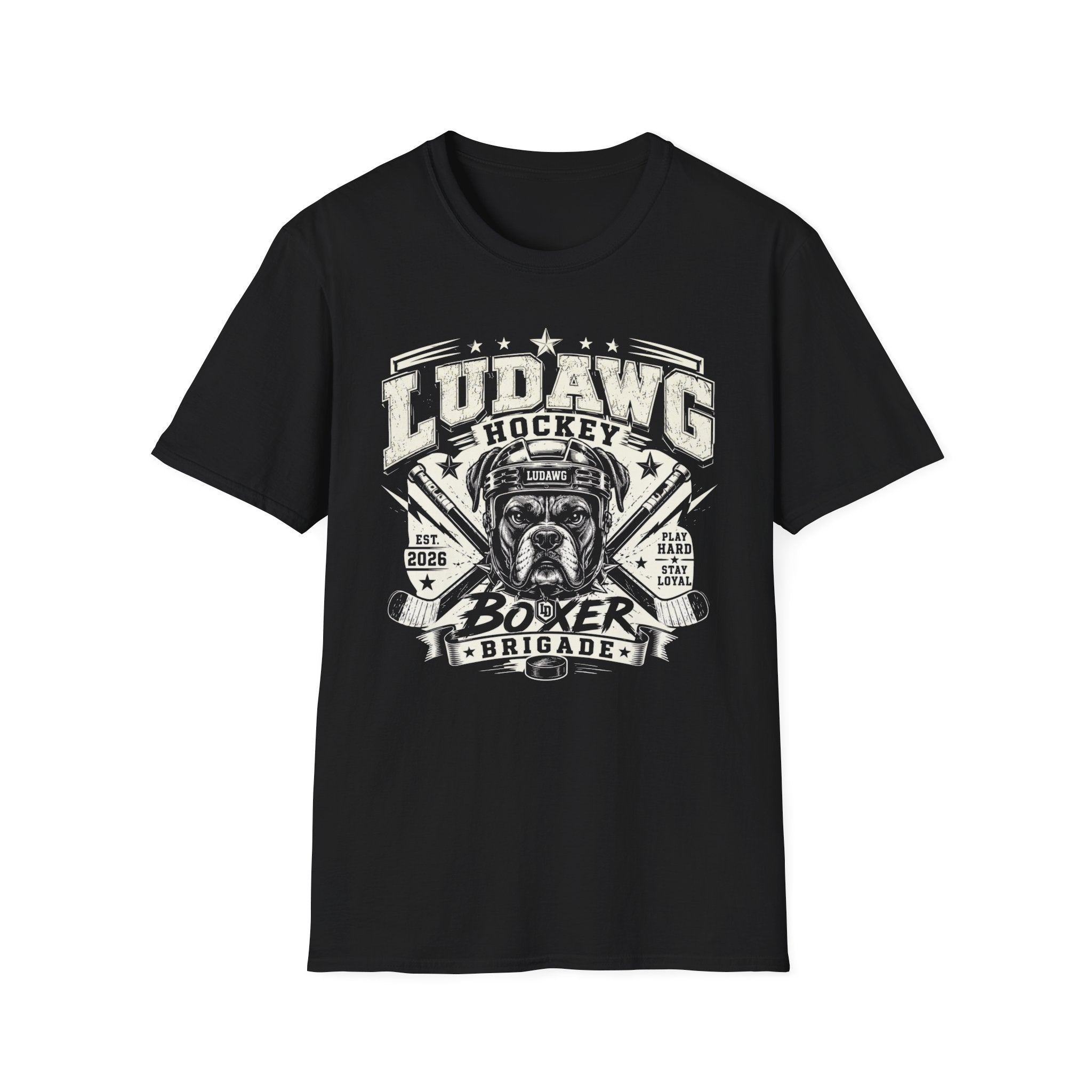 LuDawg Hockey Boxer Brigade T-Shirt