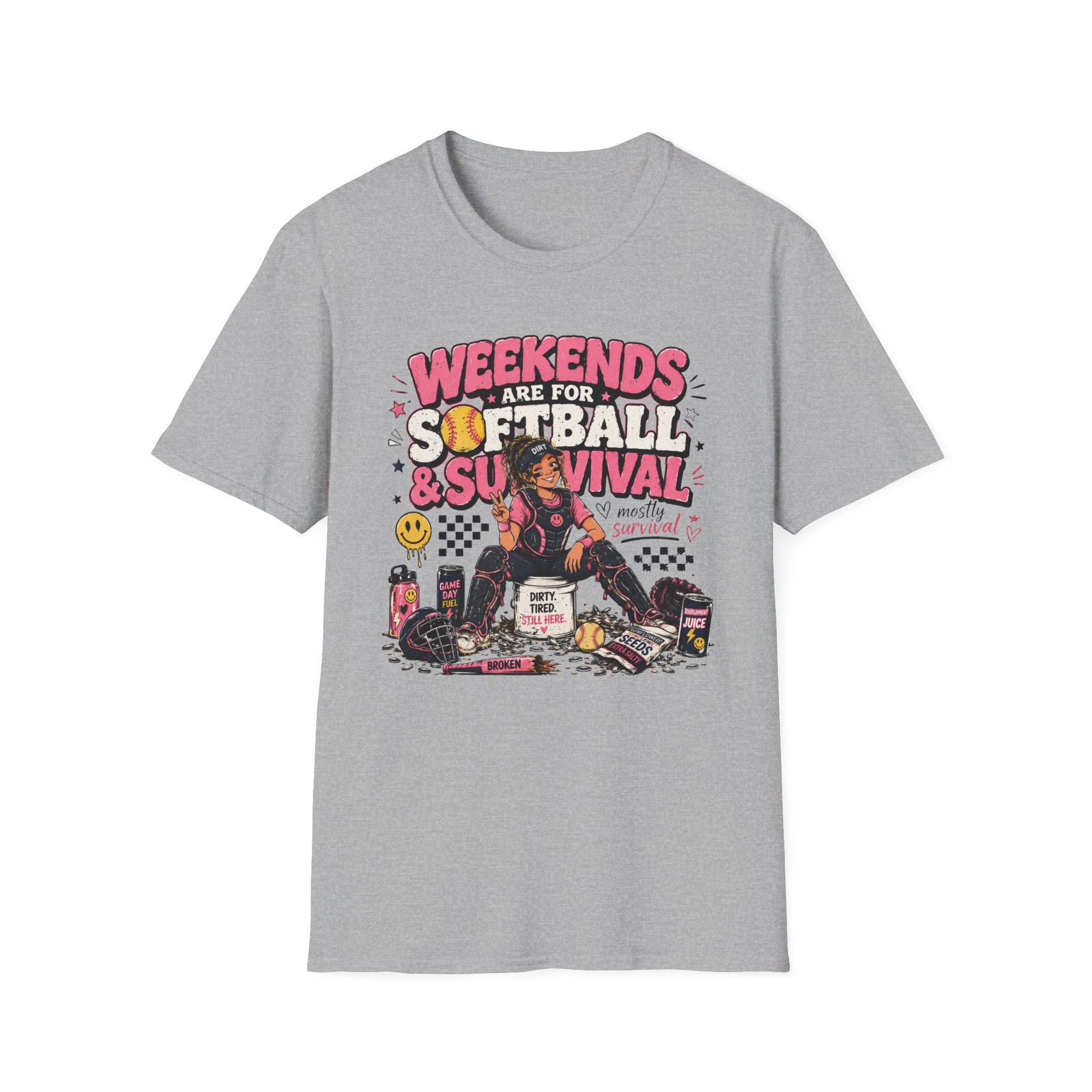 Weekends Are for Softball & Survival T-shirt