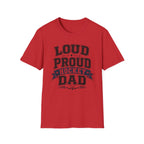 "Loud Proud Hockey Dad" T-shirt - Black & White