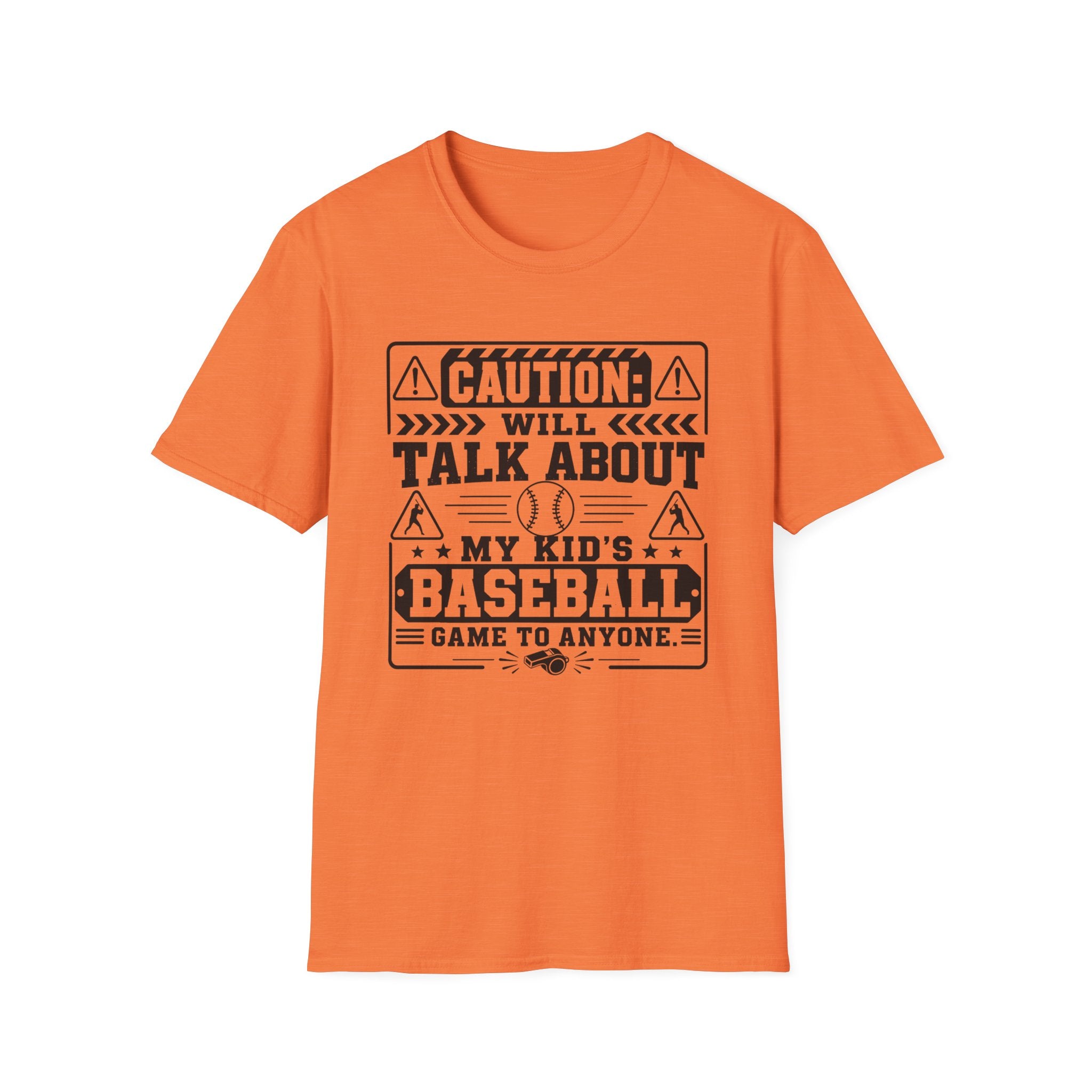 Caution Will Talk About My Kids Baseball Game T-shirt