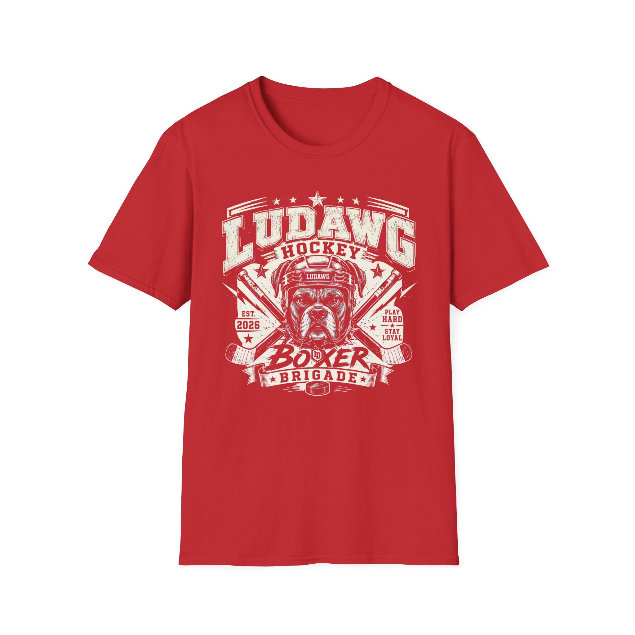 LuDawg Hockey Boxer Brigade T-Shirt