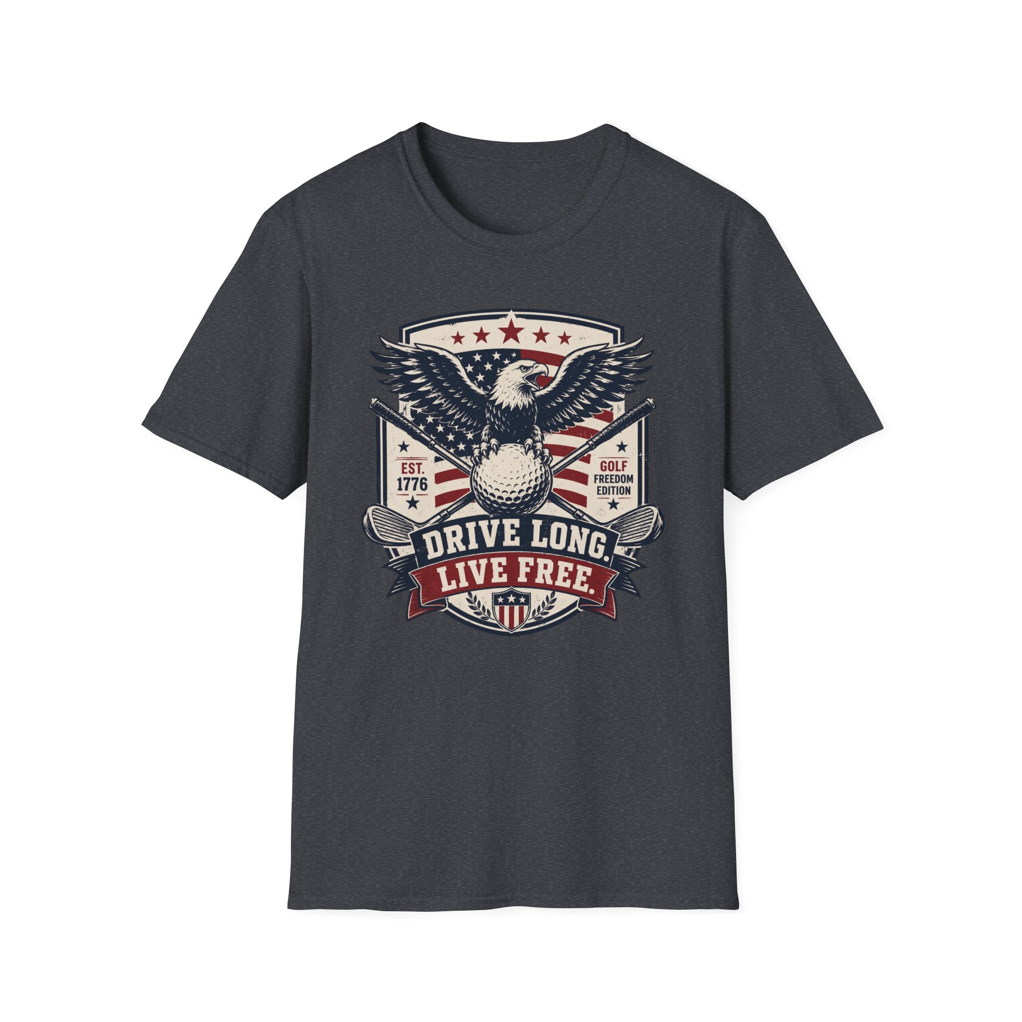 Drive Long Live Free Golf T-Shirt
