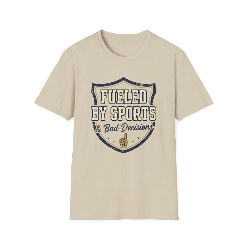 Fueled By Sports & Bad Decisions Shield T-Shirt