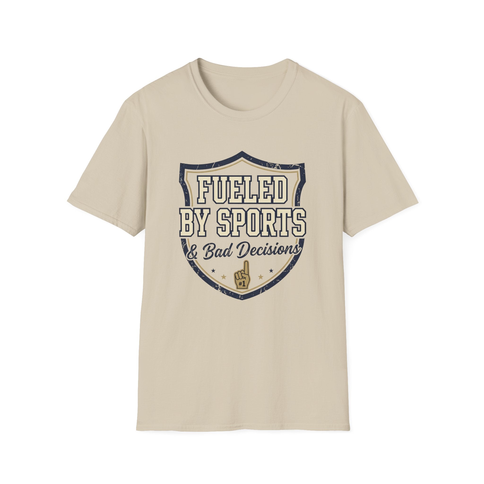 Fueled By Sports & Bad Decisions Shield T-Shirt