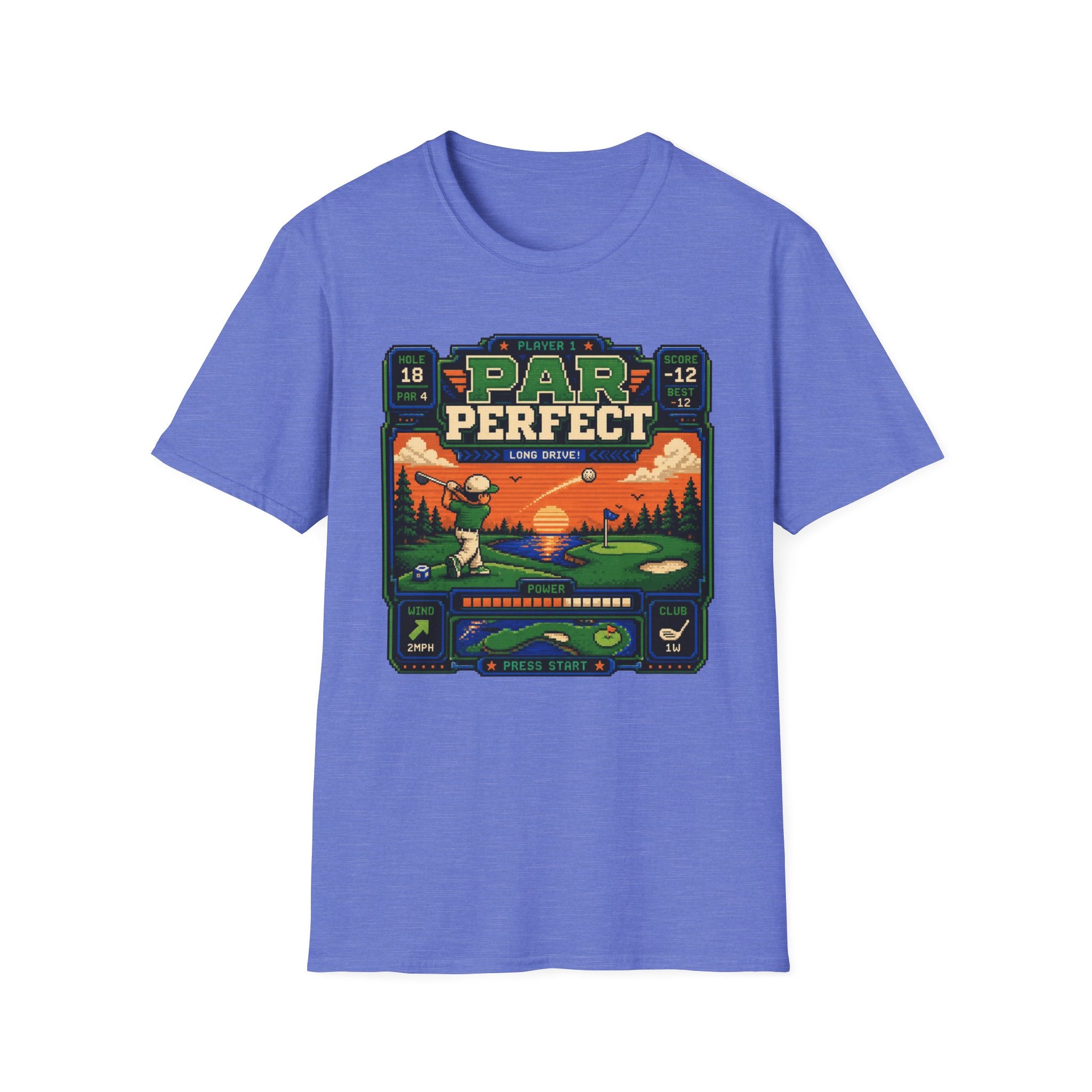 8-bit Par Perfect Golf  T-shirt