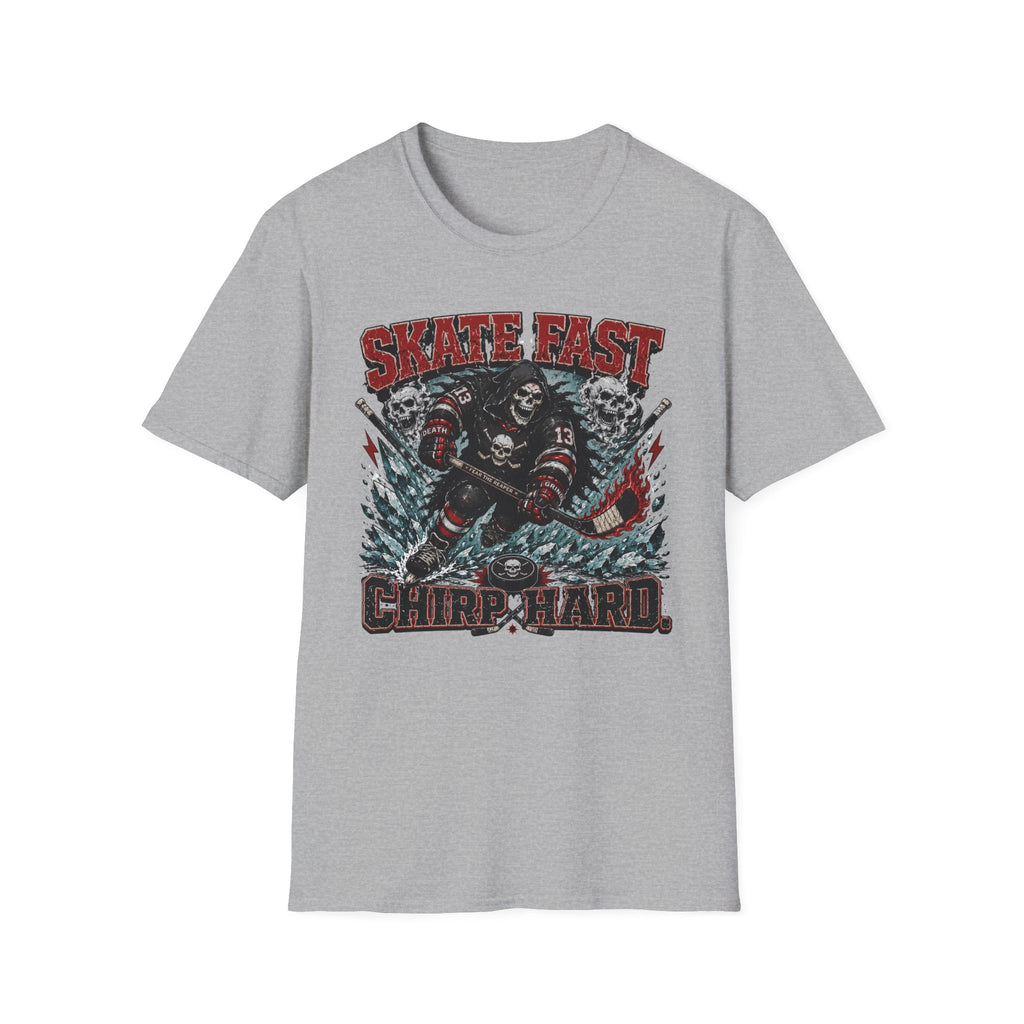 Skate Hard Chirp Hard Skelton T-Shirt